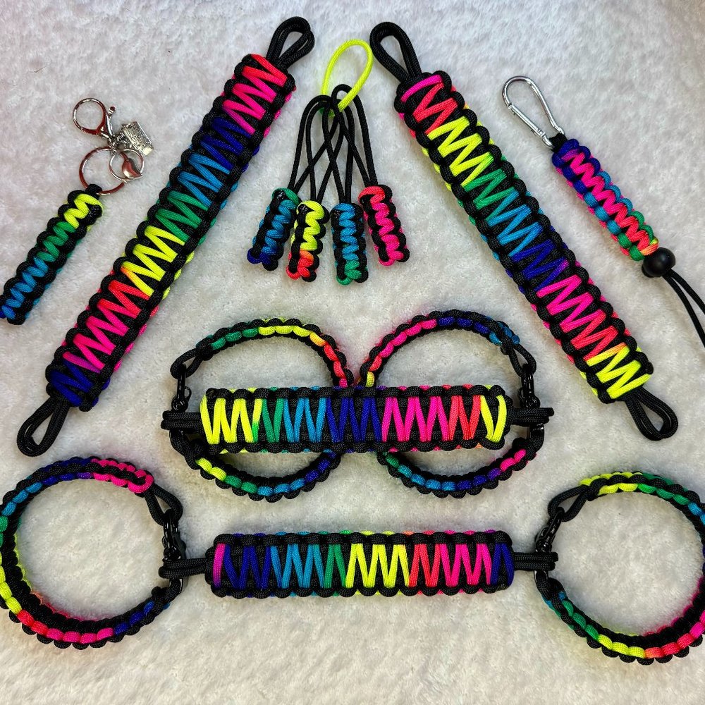Handmade Paracord Grab Handle Set for use in a Wrangler 4x4 SxS Golf Cart NWOT